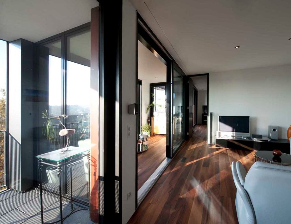 Modernes, ländliches Wohnen mit herrlichem Ausblick über Binningen - W3 - Situation Wintergarten