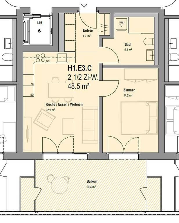 Erstbezug: Moderne Wohnungen (div. Grössen) im Grünen - Bild 3