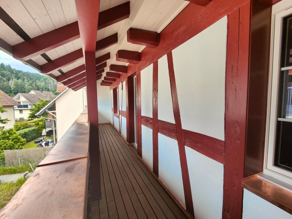 modern Wohnen im frisch sanierten Riegelhaus - Balkon