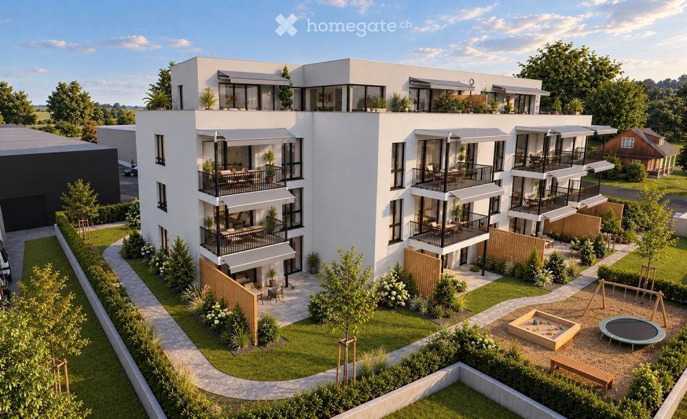 Zwei hochwertige 4.5-Zimmer-Neubau-Attikawohnungen mit grossen Terrassen in Konolfingen - Bild 1