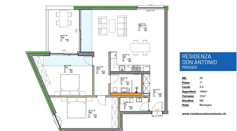 Minusio - prächtige 3.5-Zimmer-Wohnung neu gebaut - Bild 6