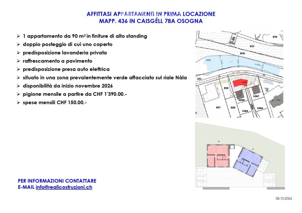 AFFITTASI APPARTAMENTO 3.5 A OSOGNA - Bild 6