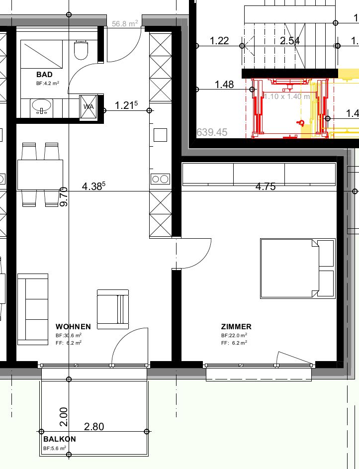 Modernes Wohnen in St. Gallen Exklusive 1- bis 2.5-Zimmerwohnungen - 119a 0.6