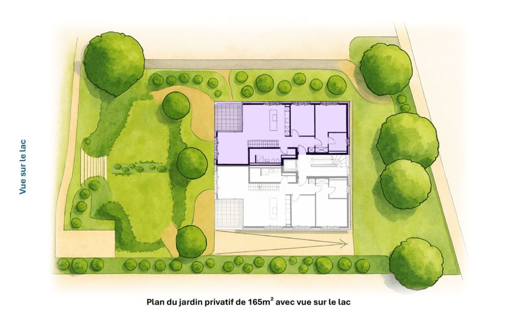 Bord du lac – Magnifique appartement 3.5 pièces neuf avec jardin privatif à La Tour-de-Peilz - Bild 1