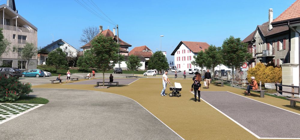 À louer - Magnifique 4.5 pièces neuf dans les combles avec balcon - Image de synthèse