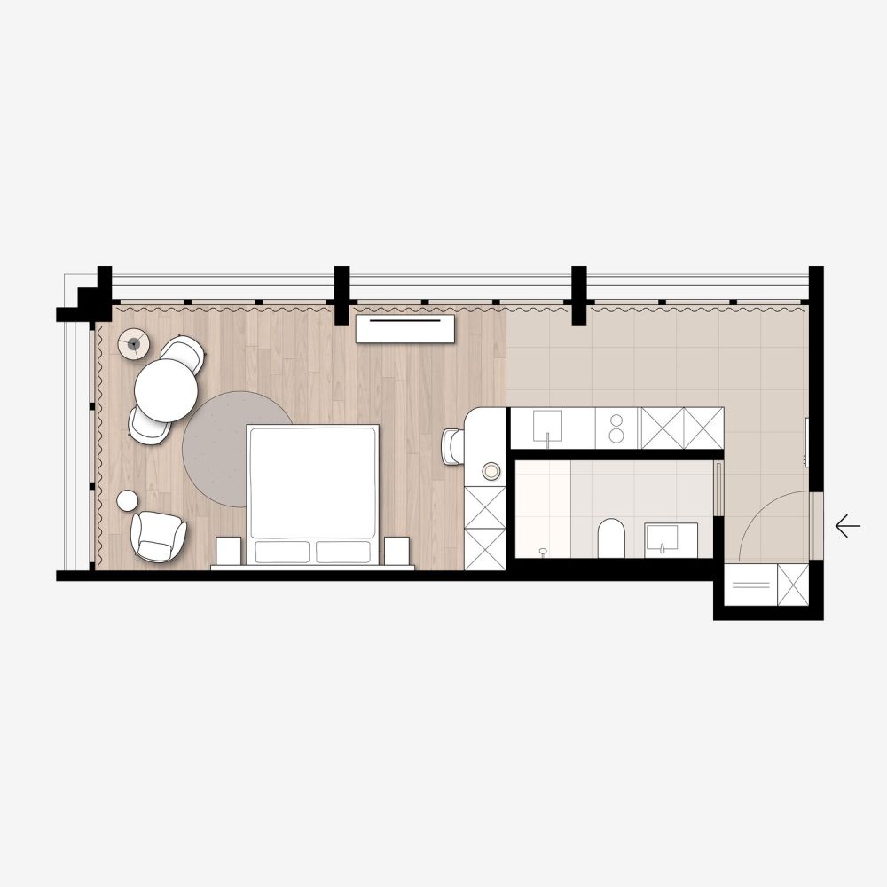 Studio Apartment Suite möbiliert in Cham (Zug), Papieri-Areal - Bild 5