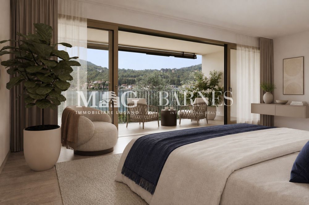 Villa di testa fronte lago con giardino privato a Caslano - Bild 5
