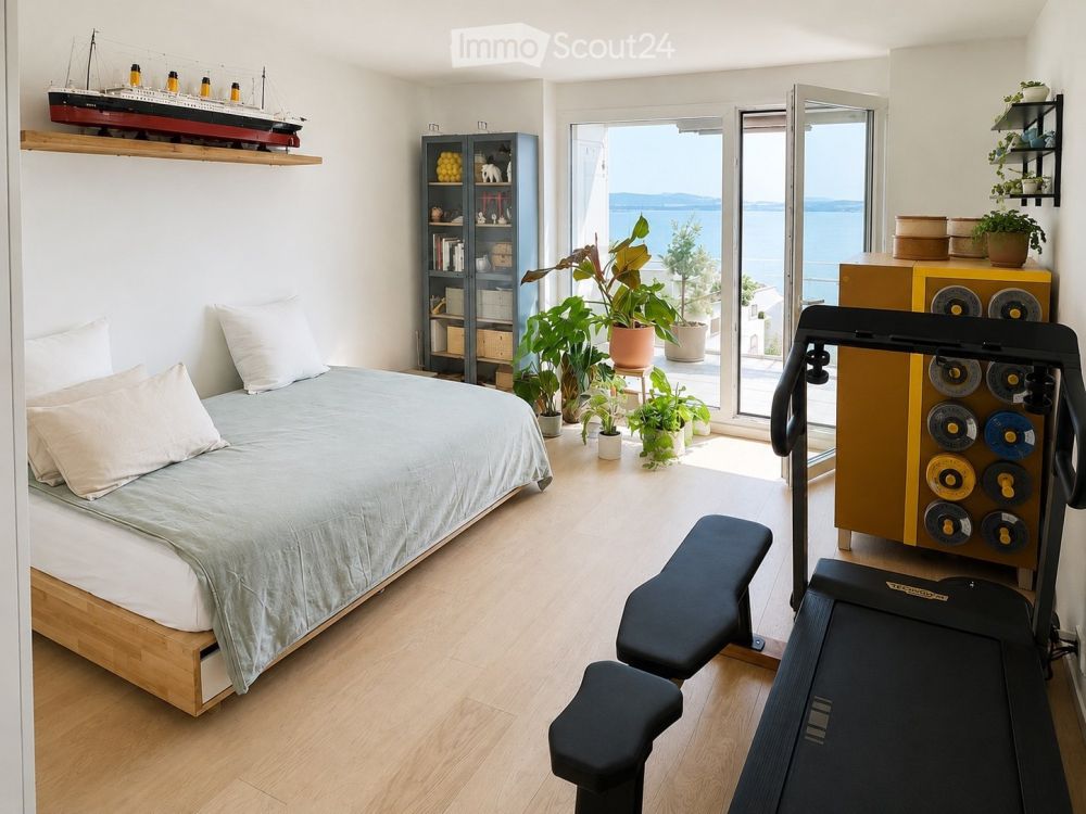 Contemporänes Appartement mit Panoramablick auf den Neuenburgersee - Bild 7