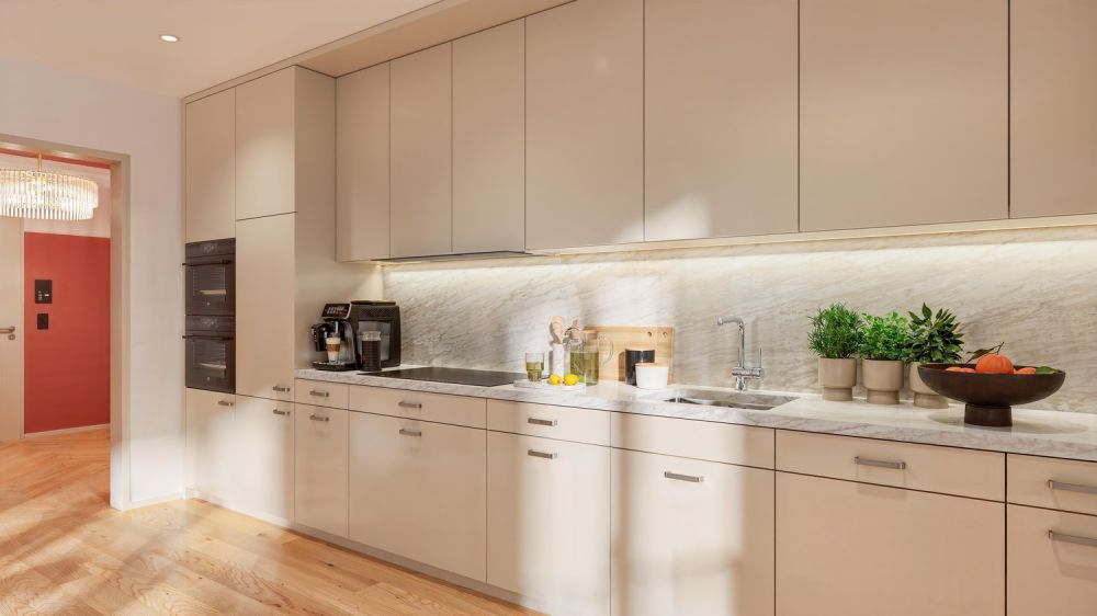 Ihr neues Zuhause im begehrten Wesemlin-Quartier - Küche (3½-ZWG)