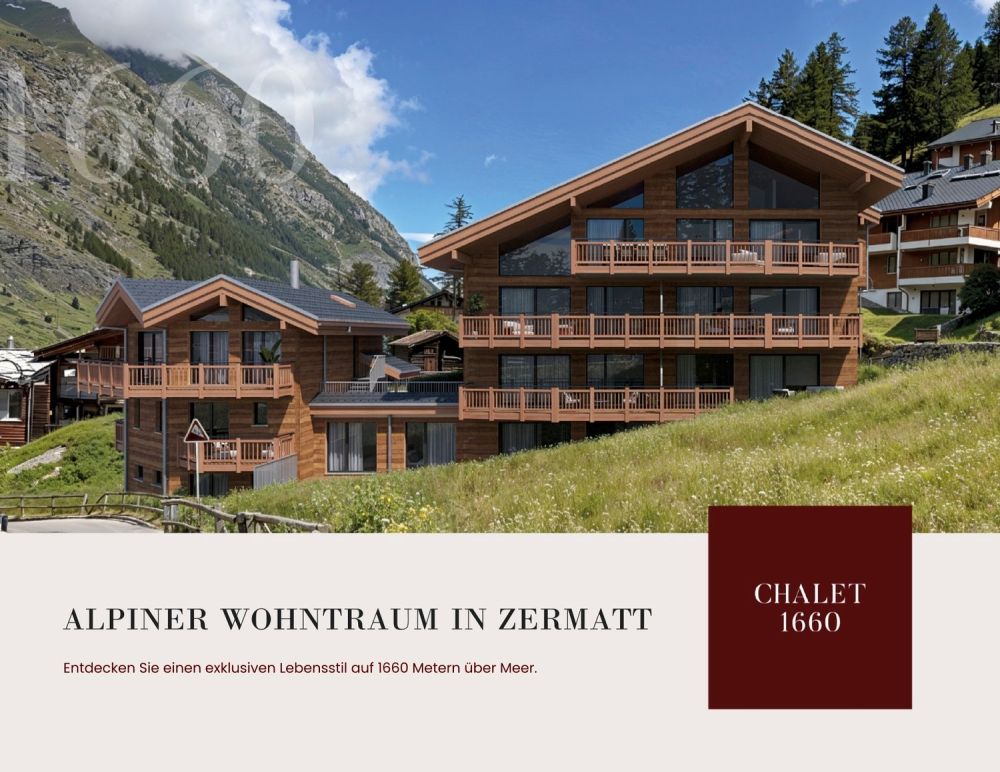 Erstwohnung | Neubau 1660 | 5.5-Zimmerwohnung Attika im DG - Chalets 1660