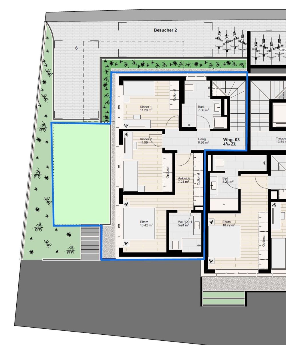 ERSTBEZUG:  4.5-Zimmer-Maisonette-Wohnung -  Neubau in Hersberg - Bild 11