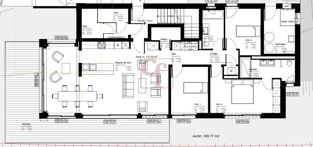 Plus que 2 magnifiques appartements d'exceptions de 4.5 pc. - Villa B - Appartement 1