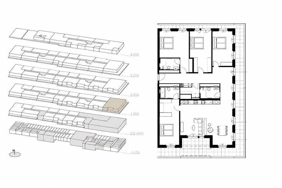 Chur - 5½-Zimmerwohnung im Neubau «CHURAVITA» - Bild 2