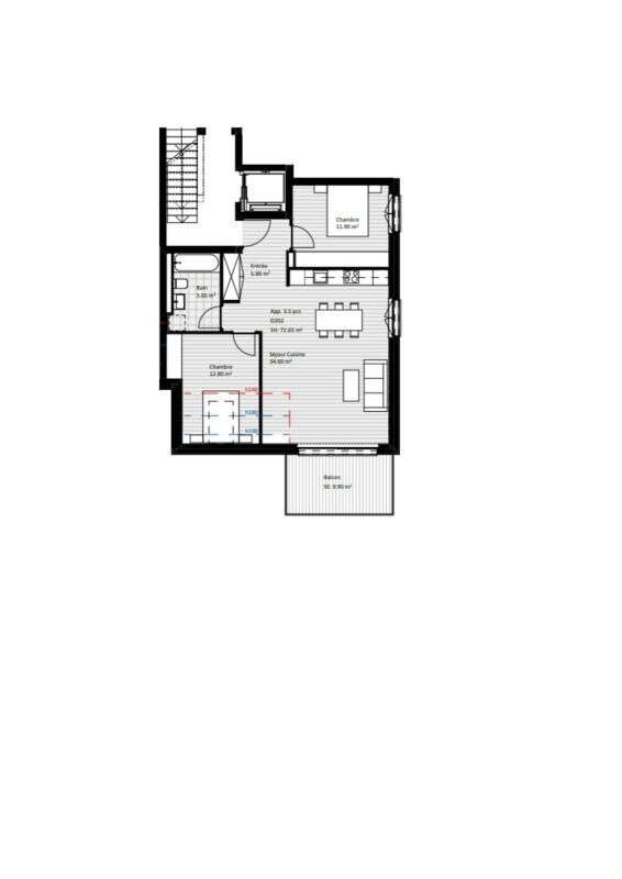 Bel appartement de 3.5 pièces - 73m2 - Bild 7