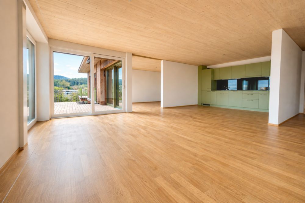 Neubau in Zürich-Affoltern - Wohnzimmer/Küche