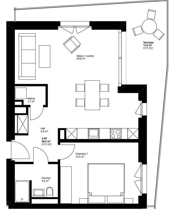 2.5 pièces neuf avec balcon - C17-101 - Bild 7