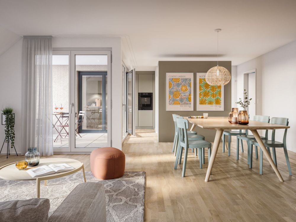 Neue Dachwohnung mit Blick auf den Gurten - Bild 1