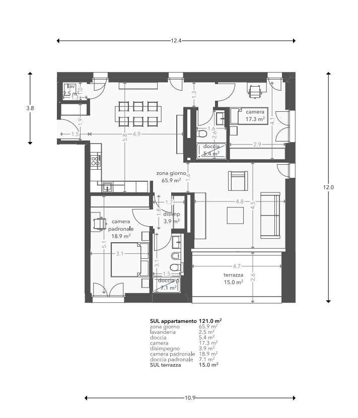 Nuovo appartamento 3.5 locali con balcone - Bild 13