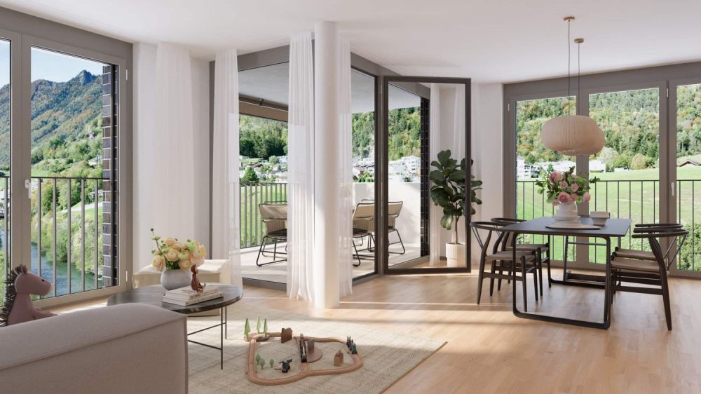 Leben an zentraler Lage, umgeben von einer wundervollen Naturpracht. - Wohnzimmer