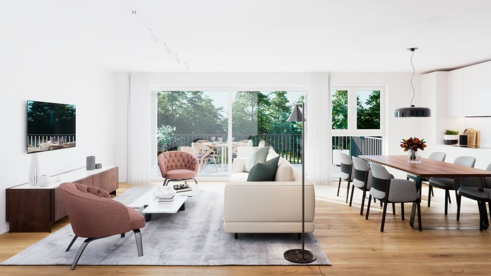 Modern 3.5-room attic apartment with 2 balconies in Attalens - Bild 2