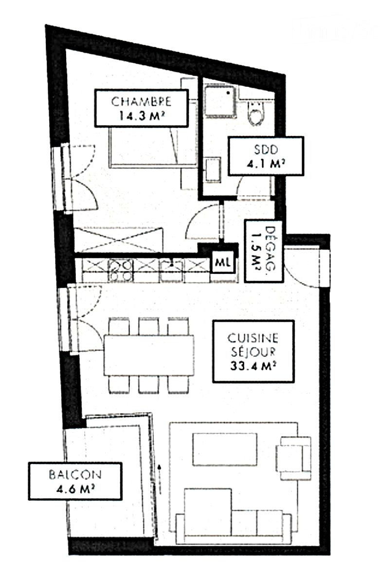PREMIÈRE LOCATION | Splendide appartement neuf 2.5 pièces | Montreux Centre - Bild 7