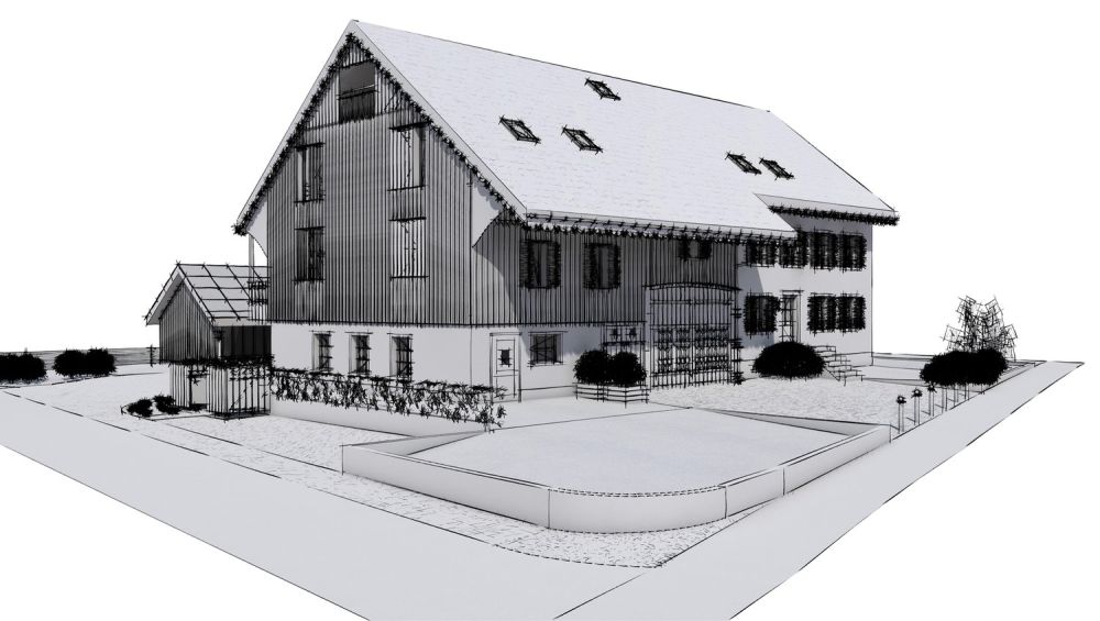 Neubau Katzenrüti: Sanierung eines ehemaligen Bauernhauses - Bild 2