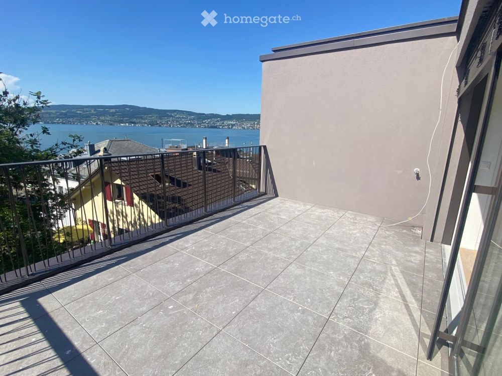 Neubau/Erstvermietung, Traumhafte Attikawohnung mit Seepanorama am Zürichsee - Bild 5