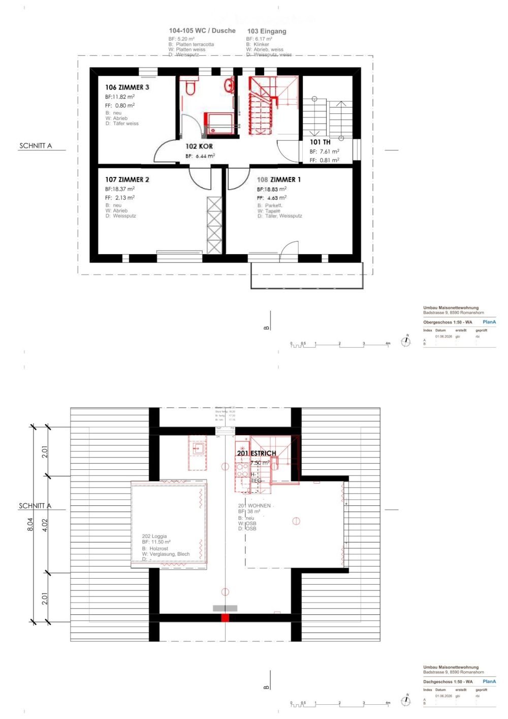 4.5-Zimmer-Maisonettewohnung OG-DG in Seenähe Romanshorn - Bild 1