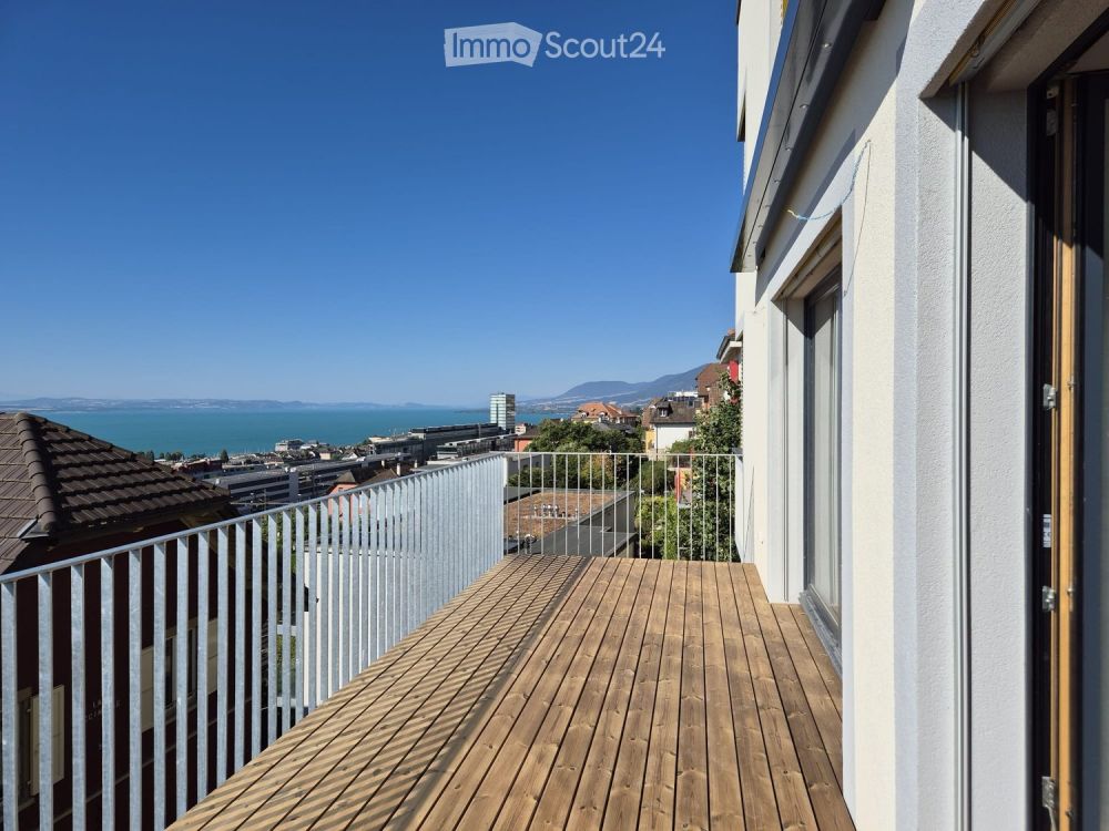 4,5 pièces neuf avec vue sur le lac – balcon 17,5m² – Neuchâtel - Bild 1