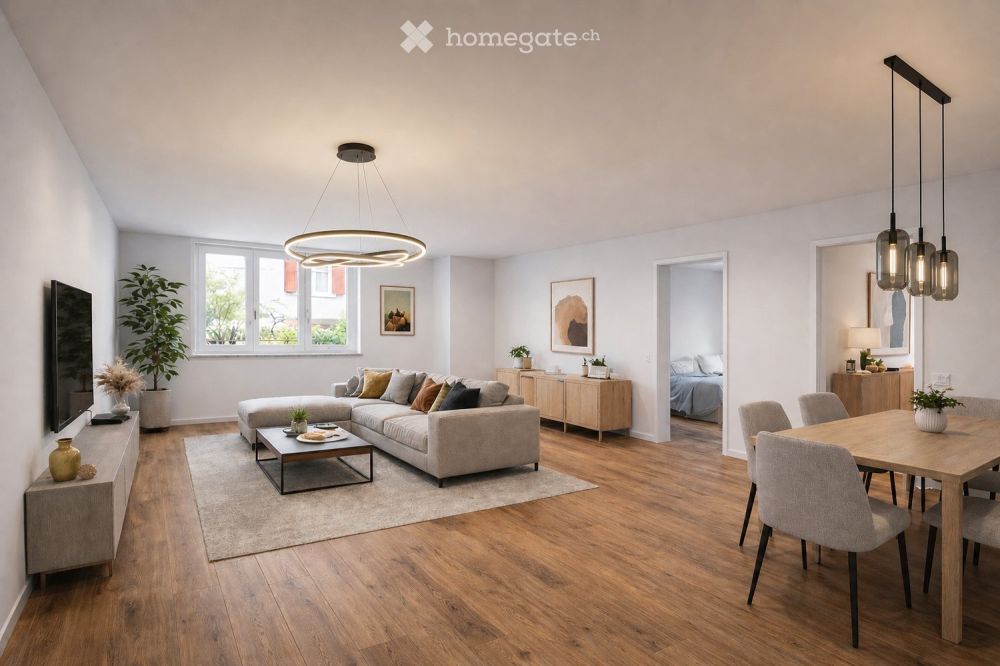 Exklusive 3.5-Zimmer-Wohnung mit Privatgarten – Erstbezug nach Totalsanierung - Bild 2