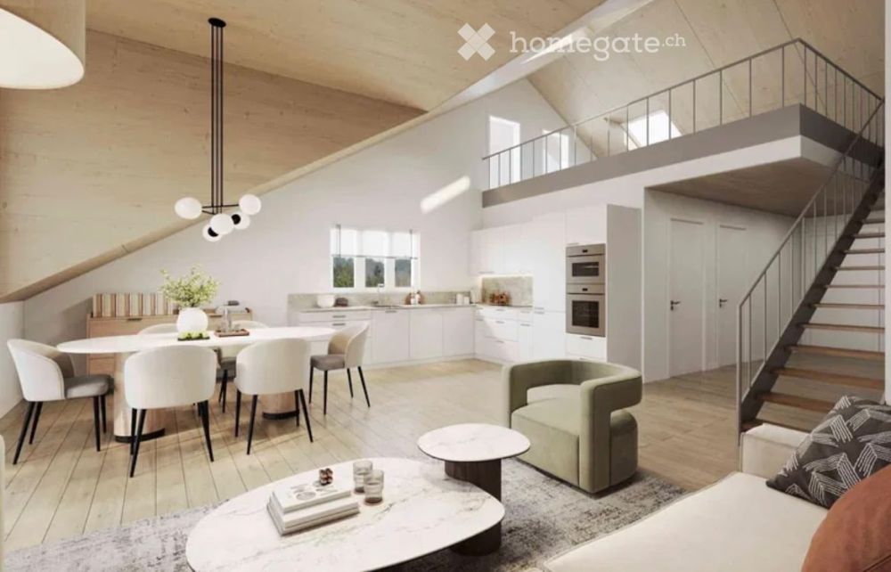 Moderne 4.5-Zimmer-Dachwohnung in ruhiger Lage von Fischingen - Bild 1