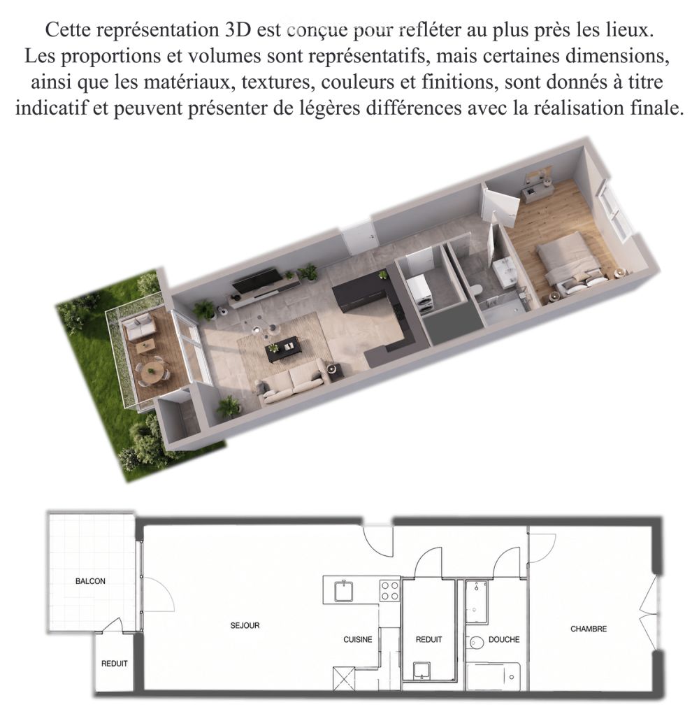 Appartement neuf de 2.5 pièces avec balcon à Ecublens - Bild 1