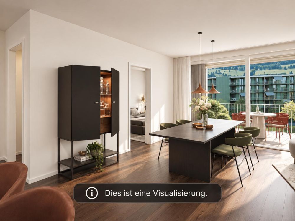 Moderne 3.5-Zimmer-Wohnung mit Bergblick und Balkon in Zug - Bild 5