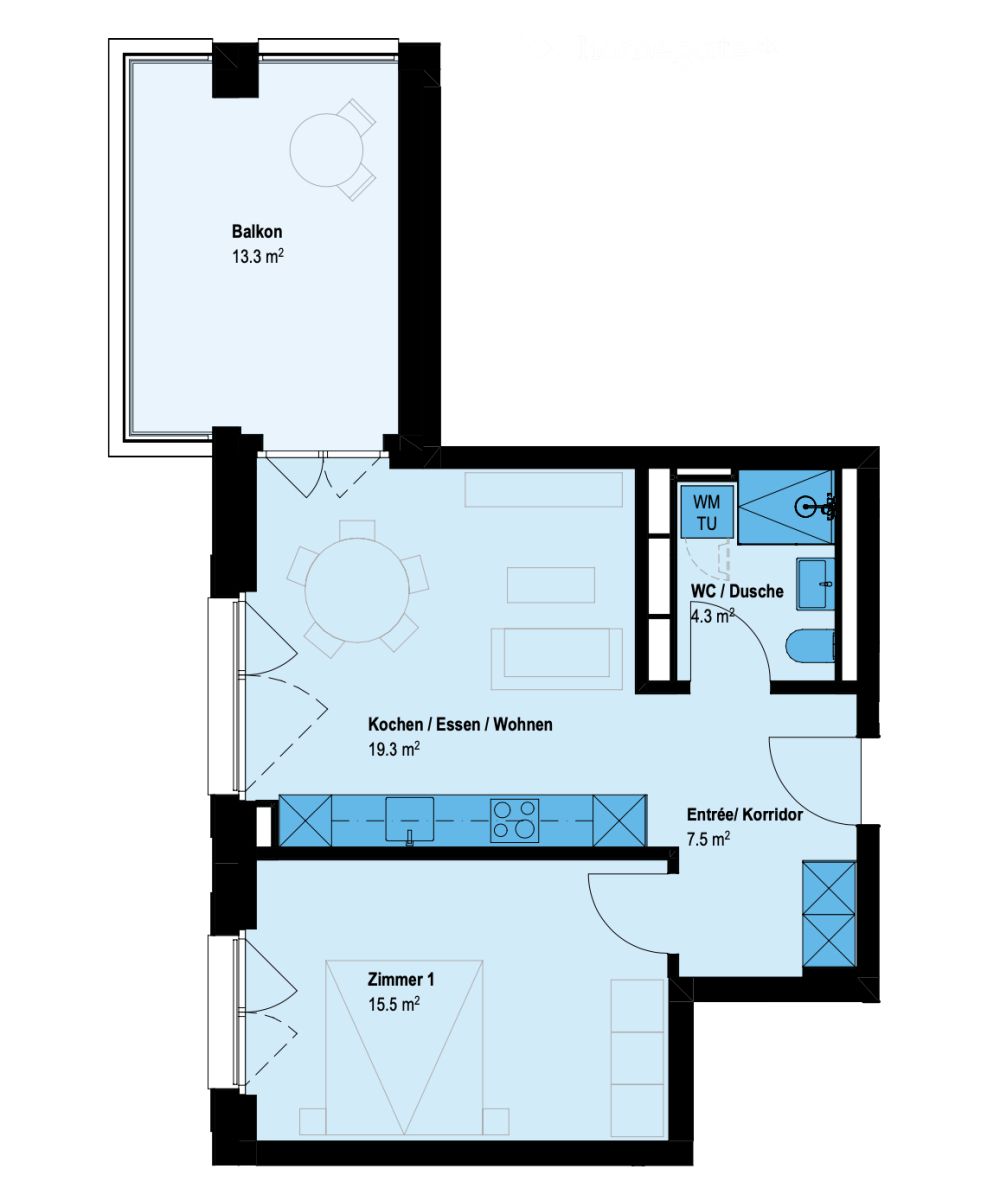 Brand new, Full furnished, 2.5-Room Apartment, Waterfront in Au ZH - Bild 7
