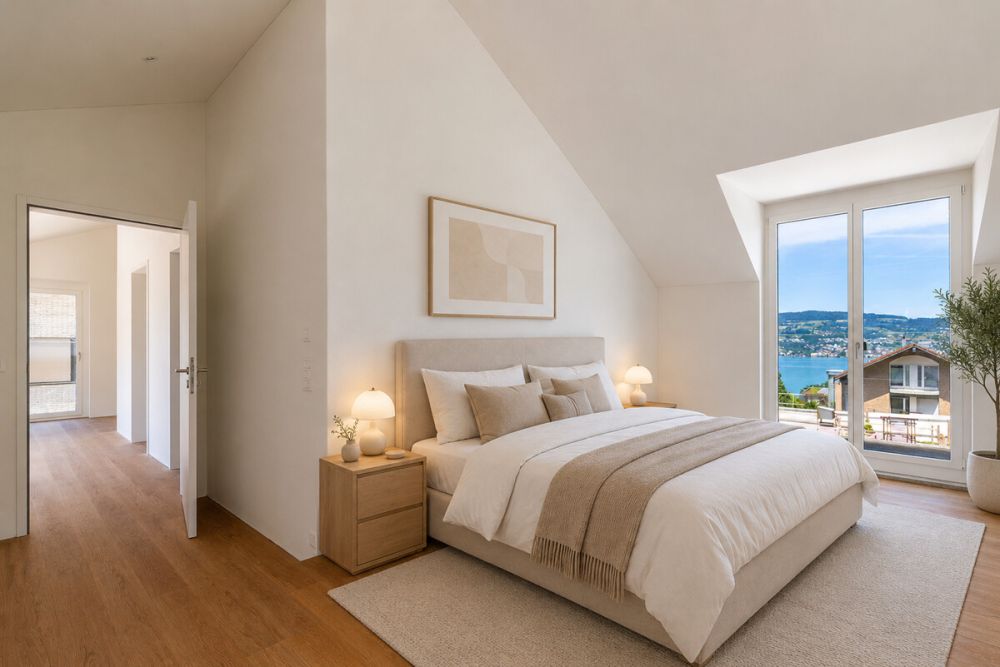 Horgen: Neubau-Einfamilienhaus mit Garten und viel Privatsphäre - Schlafzimmer