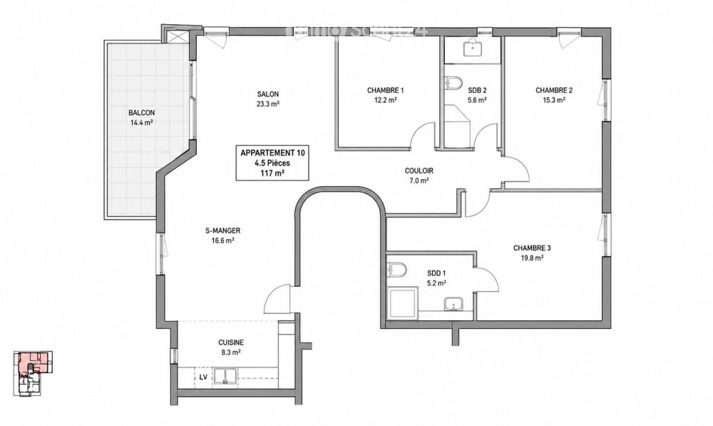 Appartement neuf de 4.5 pièces avec balcon à Romanel-sur-Lausanne - Bild 1