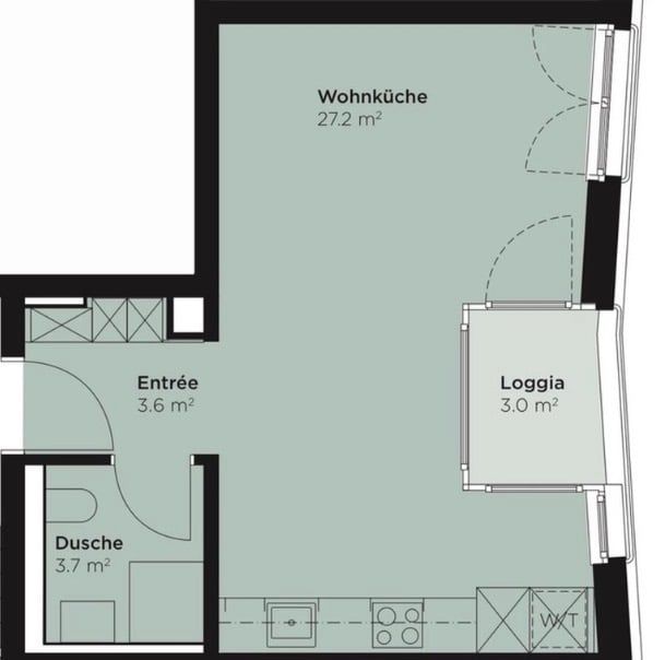 Moderne 1.5 Zimmer Neubauwohnung in Erlenbach ZH - Bild 4