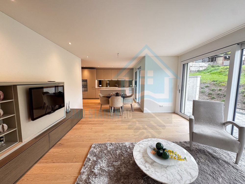 Erstvermietung in Muhen - Modernes Doppeleinfamilienhaus mit höchstem Wohnkomfort - Wohnen/Essen/Küche (Erdgeschoss)