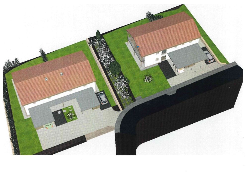 Maison Jumelle superbe vue sur la vallée - Bâtiment A et B Vue Aérienne