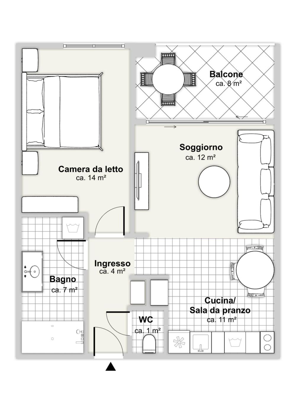 Moderno e pratico - Grundriss