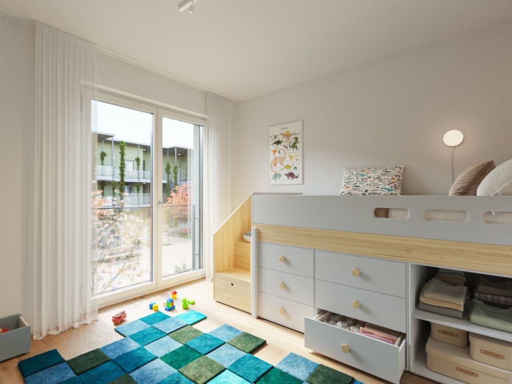 Erstvermietung KESSLERPLATZ  Urbanes Wohnen in der Stadt Schlieren - Kinderzimmer