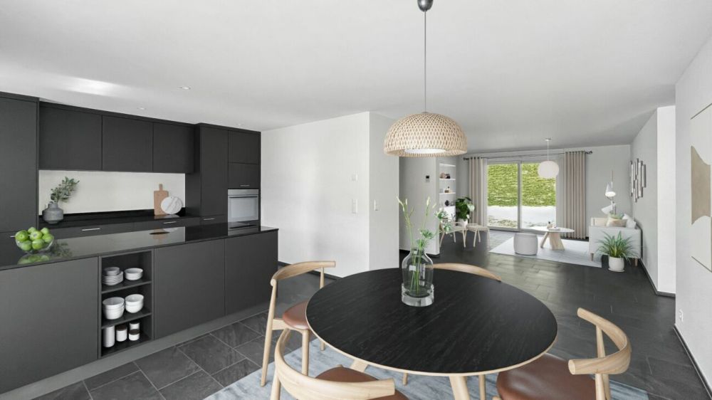 4.5 Zimmer Wohnung Erstvermietung - Visualisierung mögliche Möblierung