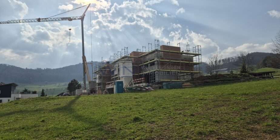 Neubau Erstbezug: Moderne Doppelhaushälfte - Baustelle