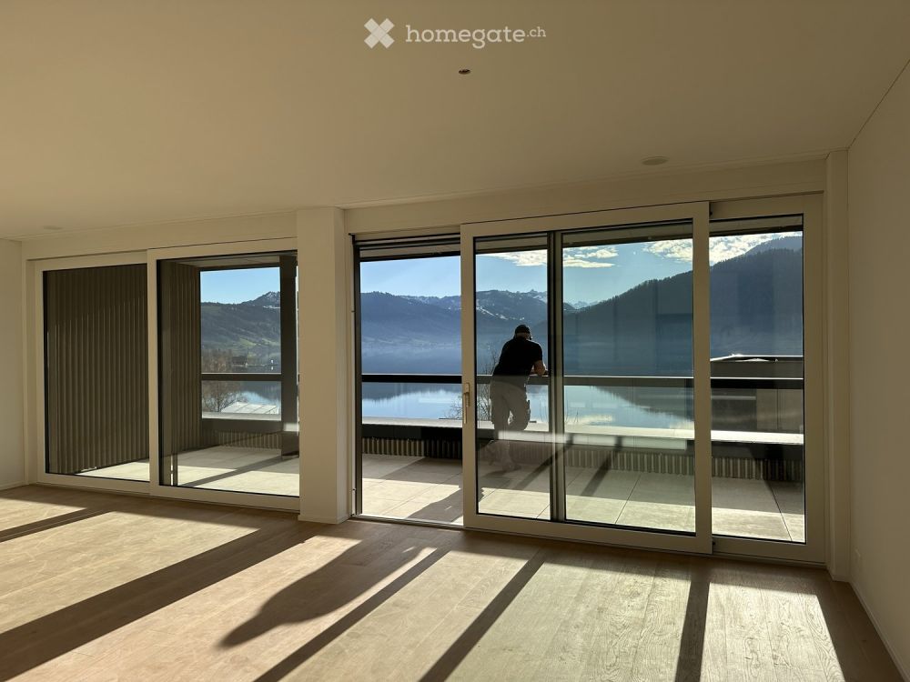 Newly built exclusive 2.5-Room Apartment with Panoramic Lake View & Private Lake Access – Oberägeri - Bild 1