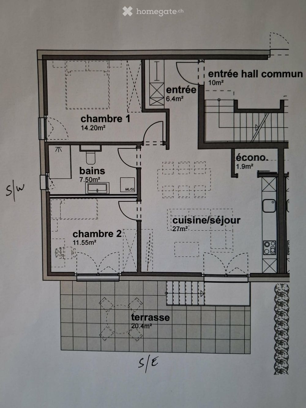Appartement neuf de 3,5 pièces avec terrasse à St-Aubin FR - Bild 4