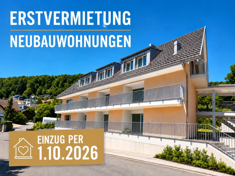 Erstvermietung 2 MFH Kirchweg 358 / 359 in Zullwil – Modern wohnen im Grünen - Bild 1