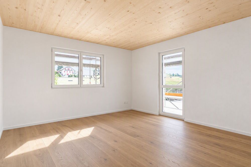 attraktive und grosszügige 3.5-Zimmer Neubauwohnungen zu vermieten - Obergeschoss - Zimmer KI generiert