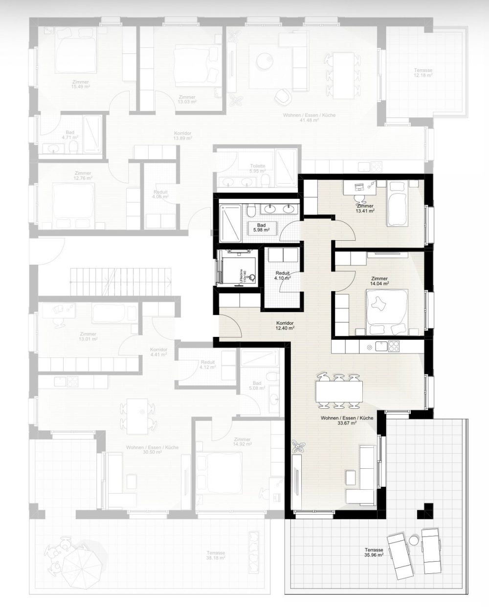 Neubau 2026 - moderne 3.5-Zimmer-Wohnung mit Terrasse - Bild 2