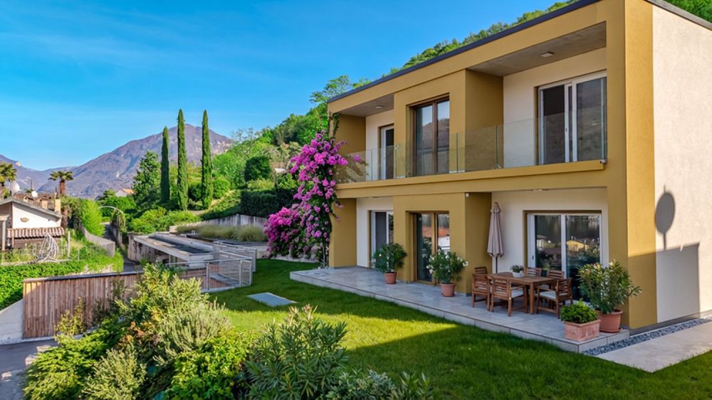 AFFITTASI BEL 4.5 LOCALI CON GIARDINO E VISTA LAGO A BRUSINO - Bild 2