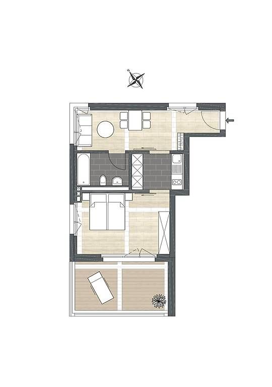Attika-Wohnung in Uster: 2-Zi. mit grosser Dachterrasse - Bild 5